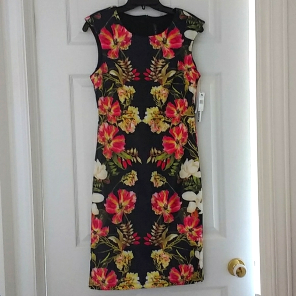 Lori Michaels Sleeveless Floral Dress Size Small